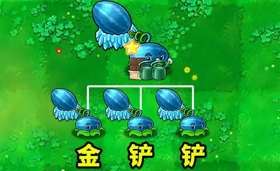 金铲铲版金铲铲三合一合成，三个冰瓜升星进化